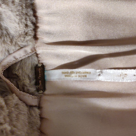 Free People Apricot Kate Faux Fur Double Breasted Teddy Coat, Size L - Picture 5 of 15